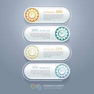 Color Gears Infographics Options Banner