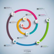 Spiral Timeline Infographics