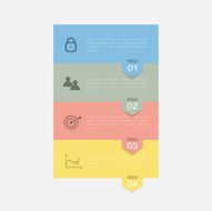 Vector colorful info graphics for your business presentations N42