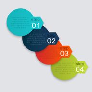 Vector colorful info graphics for your business presentations N43