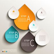 abstract 3d tag infographics N2