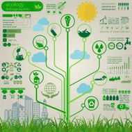 Environment ecology infographic elements Environmental risks N17