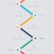 Abstract business info graphics template with icons N10