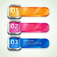 Colorful Buttons infographic template