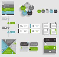 Collection of Infographic Templates for Business Vector Illustra N24