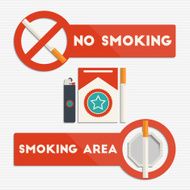 No smoking and area signs N2