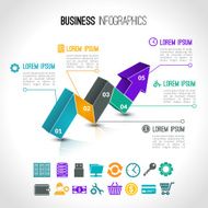 Business charts infographic