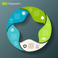 Modern vector info graphic for business project N25