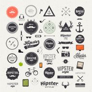 Hipster labels set N2