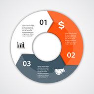 Vector circle diagram infographic for business presentation N6