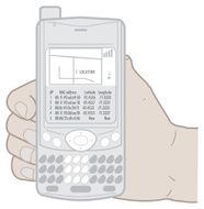 PDA with GPS feature (vector)