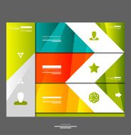 Vector infographic website design