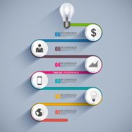 Timeline infographic design template N3