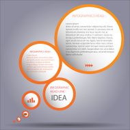 Modern business circle style options banner Vector eps10