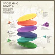 colorful translucent dynamic pie chart infographic