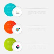 Abstract business info graphics template with icons N12