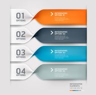 Colorful vector spiral infographics banners