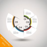 colorful infographic ring with elements