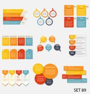 Collection of Infographic Templates for Business Vector Illustra N27