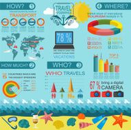 Travel Vacations Beach resort infographics N5