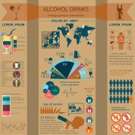 Alcohol drinks infographic N4