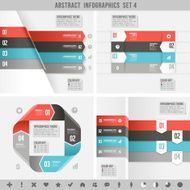 Abstract Infographics set 4