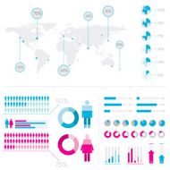 Population infografic elements