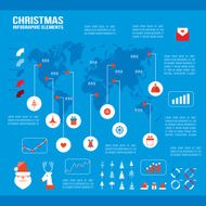 Christmas infographic elements for your business N2