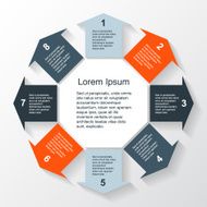 Modern vector info graphic for business project N26