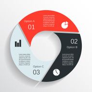 Modern vector info graphic for business project N27