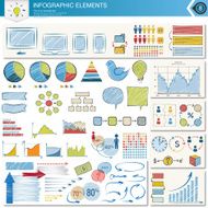 Set of vector hand-drawn infographic elements N2