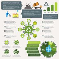 Garbage recycling infographic N2