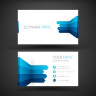 Business Card Template with a Infographic Design