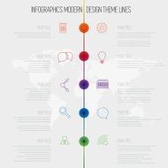 Time Line infographics design template with diagram set