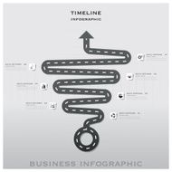 Road And Street Traffic Sign Timeline Business Infographic Design Template