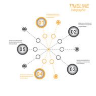 Modern time line design template N3