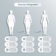 Infographic elements for women fitness