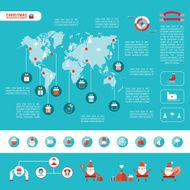 Christmas infographic elements