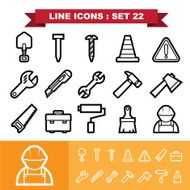 Line icons set 21