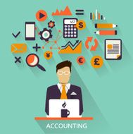 Flat design Freelance career Accounting N2