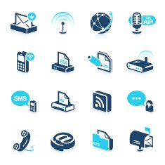 office and communication icons N3
