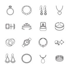 Jewelry icon outline N2