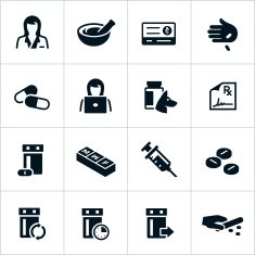 Black Pharmacy Icons