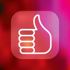 Superlight Interface Thumb's Up Icon