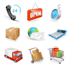 Delivery icon set N5