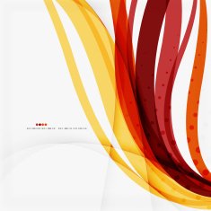 Red and orange color lines composition