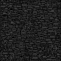 Transportation Vehicles on Seamless Background