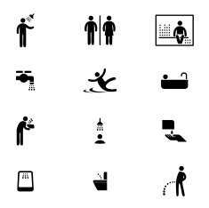 Rest Room Icon Set