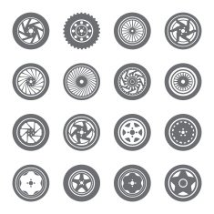 Set of wheel rims