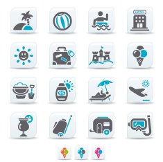 Vacation icons N6